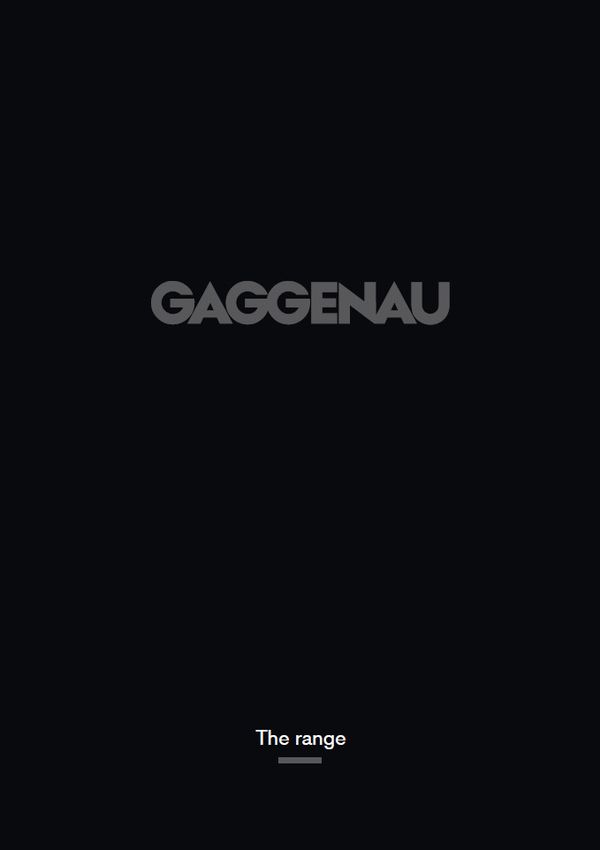 Gaggenau - The range products brochure 