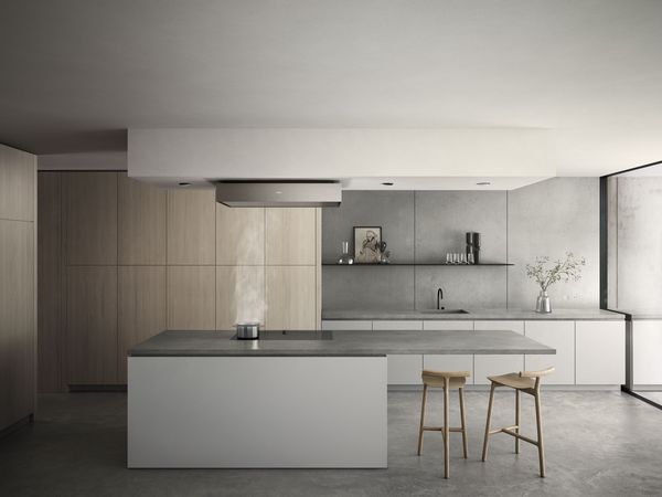 Gaggenau ventilation 200 series in a light modern kitchen