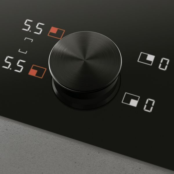 Close-up of Gaggenau cooktop controls 