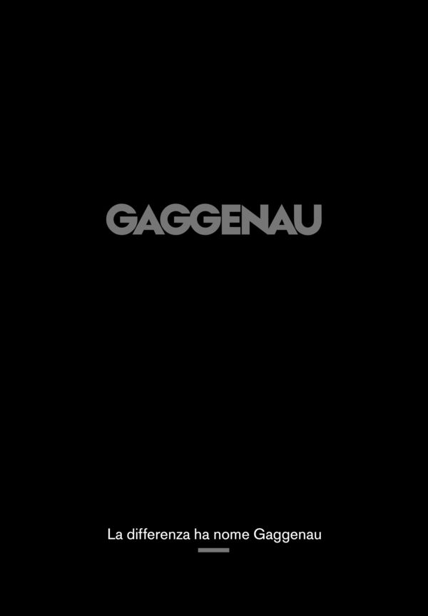 la brochure principale di gaggenau, contenente una guida completa a tutte le categorie e le serie di elettrodomestici, insieme ai loro attributi più importanti