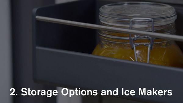 Gaggenau refrigerator / freezer - storage options and ice makers 