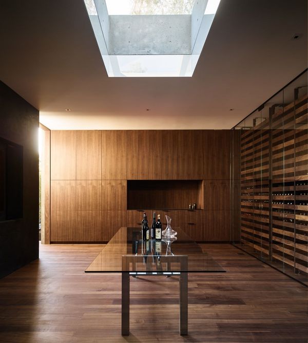 Luxury cellar room in wood 