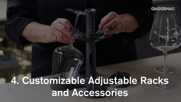 Gaggenau dishwasher 400 series - customizable adjustable racks and accessories 