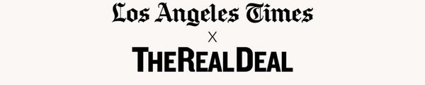 The logos of the Los Angeles Times and The Real Deal. 