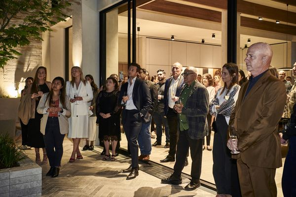 Guests watching the announcements at the Gaggenau kitchen of the year design contest 2023 awards