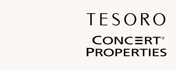 Logos for Tesoro and Concert Properties