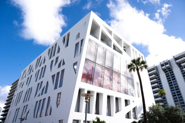The grand architecture of Faena Forum, one of Miami's top event venues and a feature on the Design District architectural tour. 