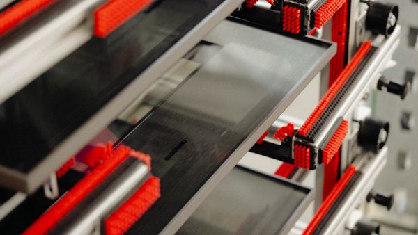 Gaggenau expressive oven door being assembled in Lipsheim