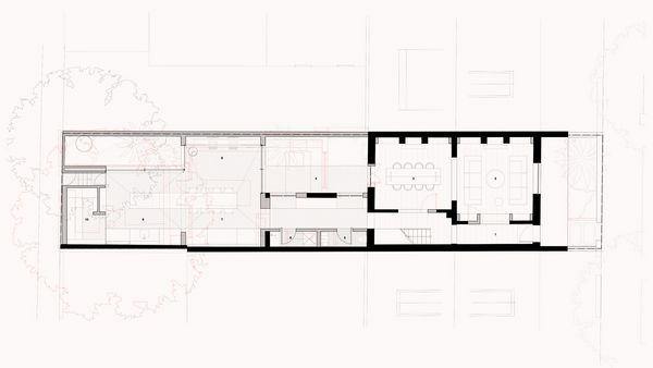 Floor plans of the Victorian Terrace situated in a quiet enclave in Darlinghurst.