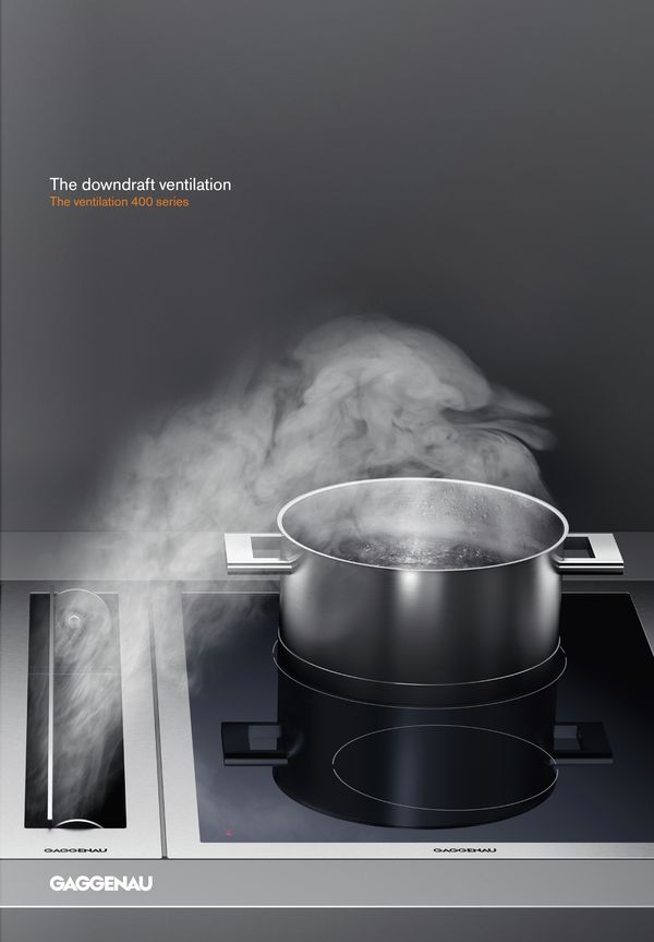 overview brochure of gaggenau downdraft ventilation 400 series brochure 