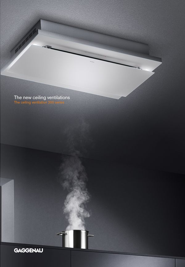 overview brochure of gaggenau ceiling ventilation 200 series brochure 