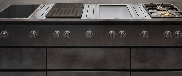 Nahaufnahme von Gaggenau Vario-Geräten der Serie 400