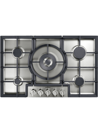 Piano gpl inox 80cm a filo con cornice CG280110F
