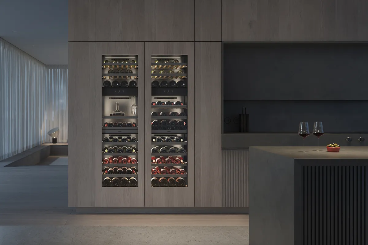 Gaggenau wine cabinet bespoke staging