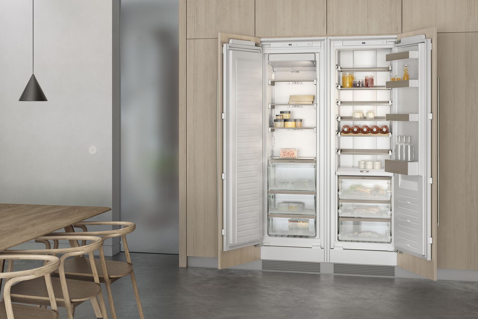 Gaggenau Kältegeräte Serie 200 — vollintegrierte Einbau-Kombination