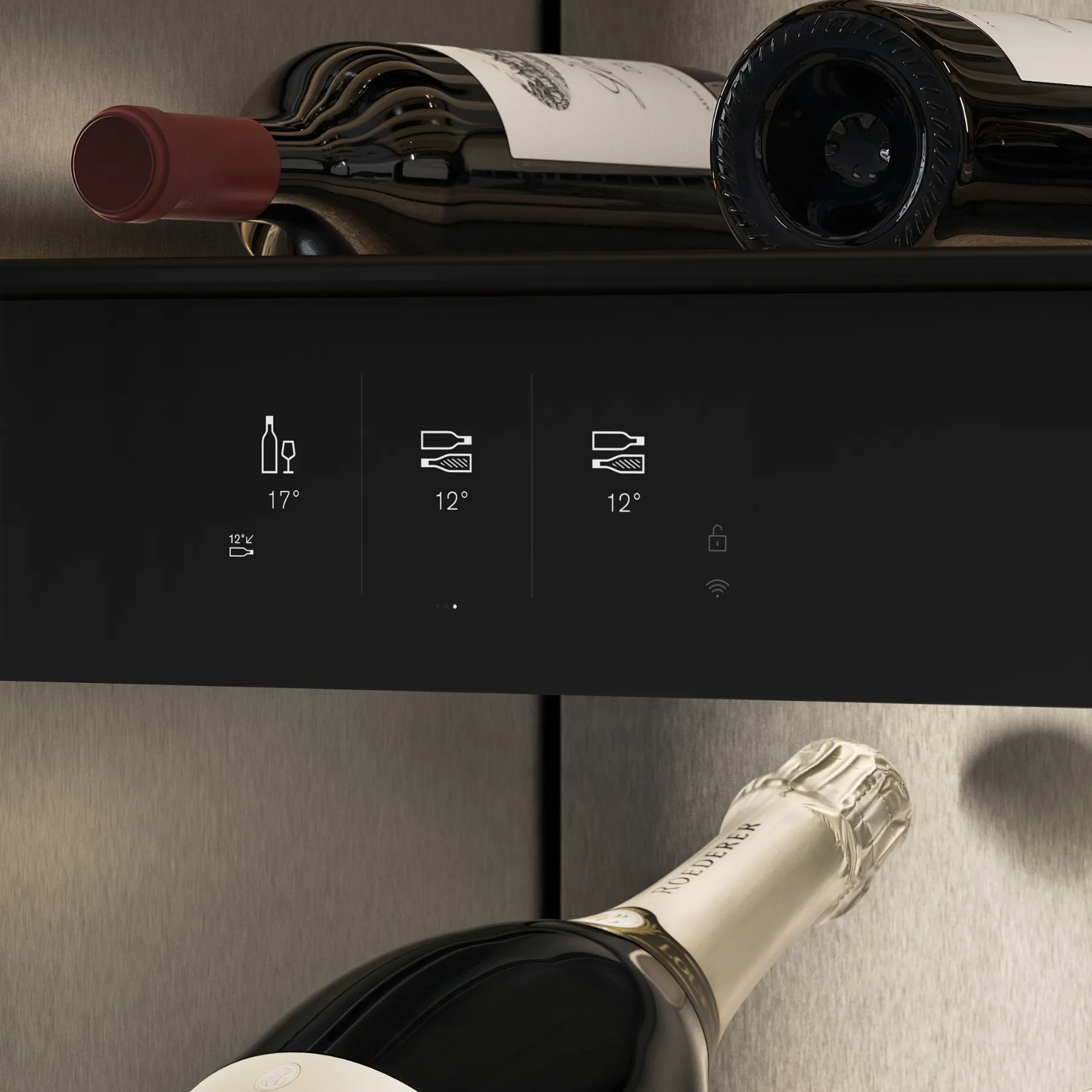 Gaggenau refrigerator touch display