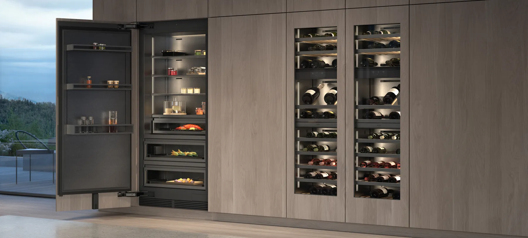 Gaggenau Vario cooling Expressive series in kitchen