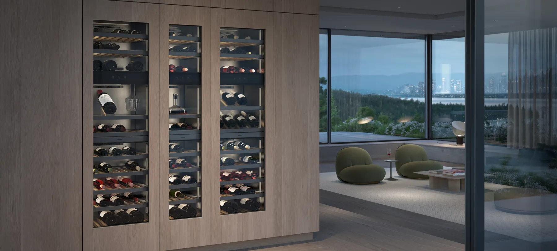 Gaggenau Vario wine climate cabinets stage