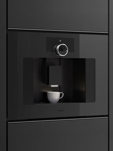 Close-up image of the Gaggenau Minimalist series fully automatic coffee machine