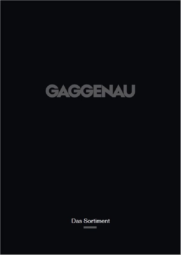 la brochure principale di gaggenau, contenente una guida completa a tutte le categorie e le serie di elettrodomestici, insieme ai loro attributi più importanti