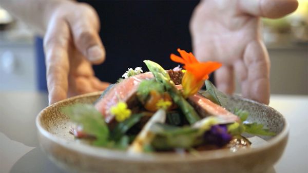 Bowl of freshly prepared food by Tohru Nakamura 