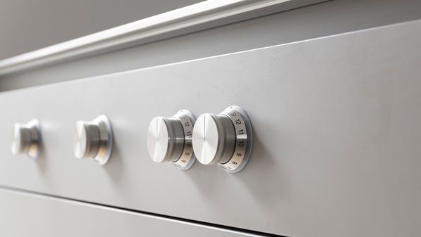 Gaggenau control knobs on kitchen facia 