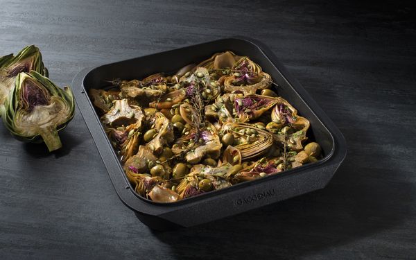 Recipe image for Braised Artichokes with Olives 