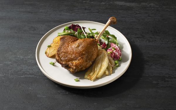Recipe image for Confit Duck with Roasted Fennel Salad 