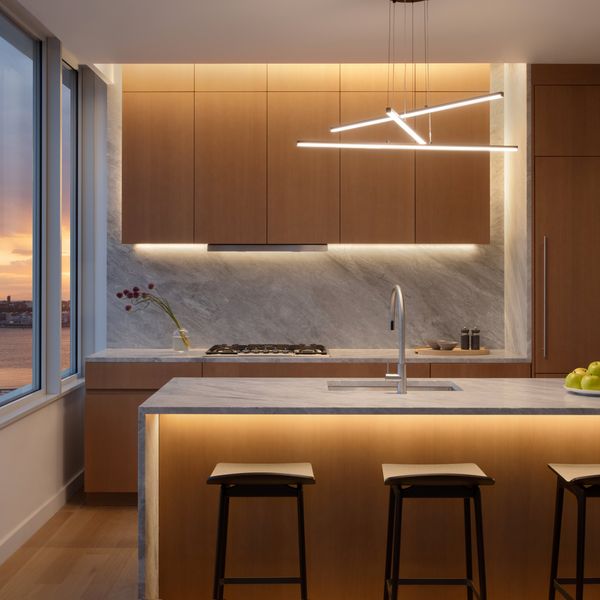 Luxury kitchen apartment with Gaggenau appliances at 611 West 56th 