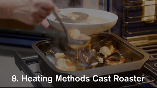 Gaggenau 30” oven heating methods - cast roaster 