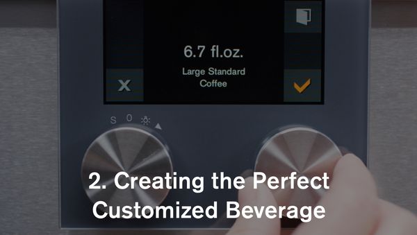 Gaggenau espresso machine - creating the perfect customized beverage 