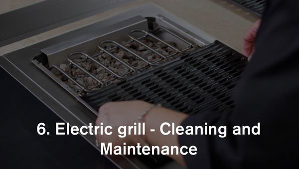 Gaggenau vario modular cooktops - electric grill - cleaning and maintenance 