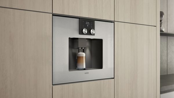 A Gaggenau 200 series fully automatic espresso machine 