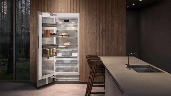 Luxury kitchen with Gaggenau vario 400 series freezer 