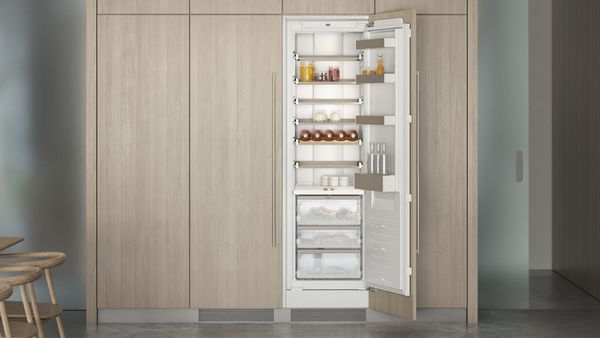 Luxury kitchen with Gaggenau vario 200 series refrigerator 