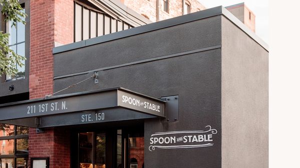 External view of the Spoon and Stable restaurant in Minneapolis 