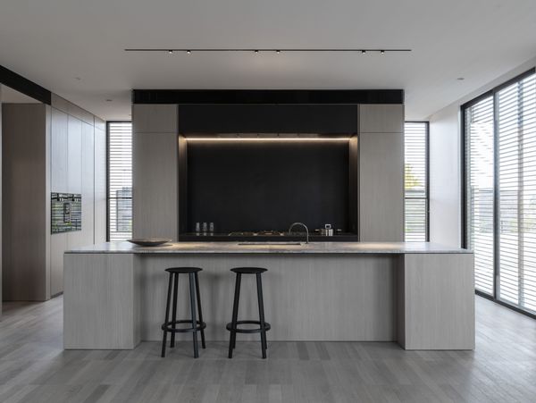 Luxury kitchen space featuring Gaggenau appliances in 97 Mathoura Road, Victoria