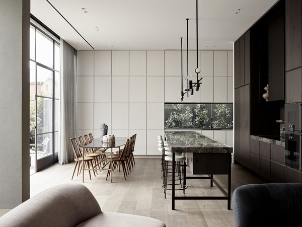  Interior view of St Huberts, a contemporary redesign of a Victorian mansion in St Kilda featuring Gaggenau appliances