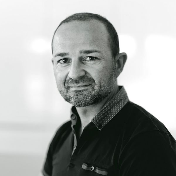 Portrait of Damian Hannah, Managing Director and Design Director of German Kitchens Limited
