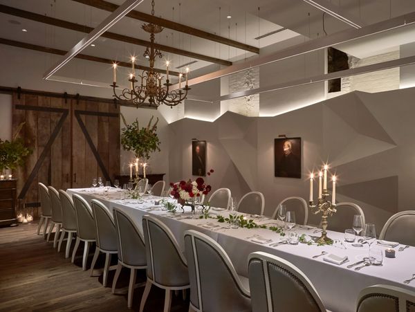 Private dining room at Métier