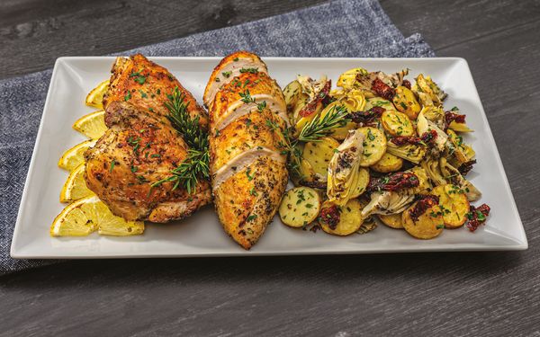 Recipe image for Lemon Chicken With_Golden Potatoes