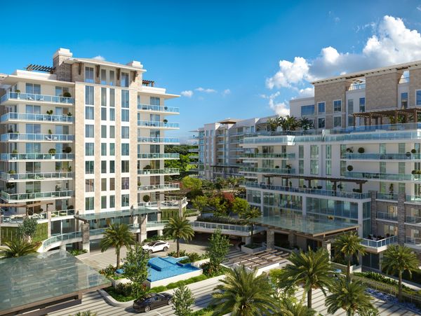 Porte cochère in the ALINA Residences in downtown Boca Raton