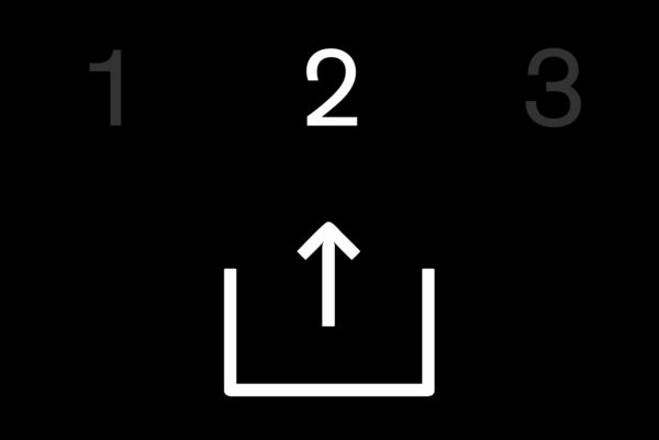 Gaggenau vacuum drawer control panel with vacuum-sealing level 2 indicated