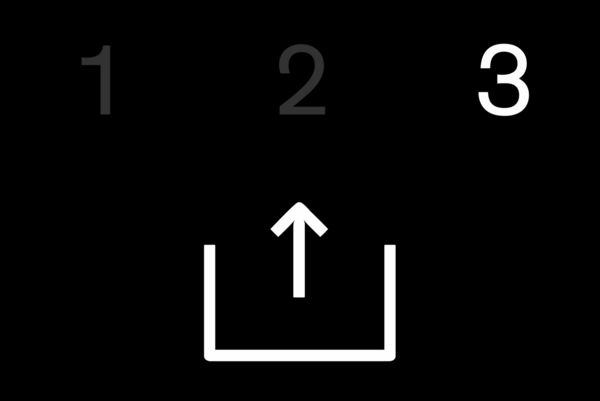 Gaggenau vacuum drawer control panel with vacuum-sealing level 3 indicated