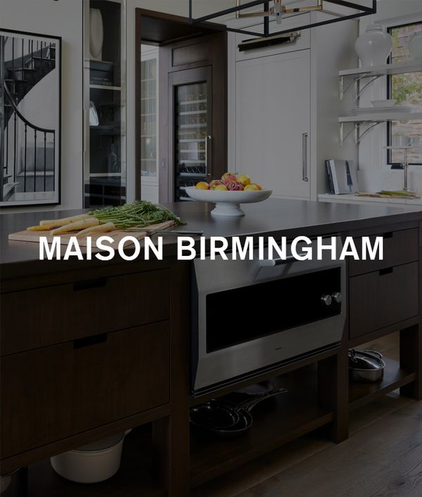 Lauren Tolles' lakehouse kitchen, with stunning dark wood complimenting the steel of her Gaggenau EB 333 oven.