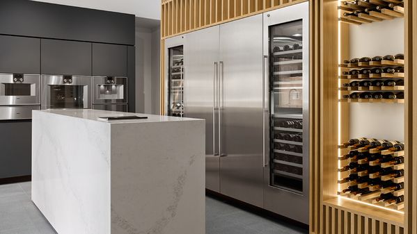 Appliances in the Gaggenau flagship showroom Chicago