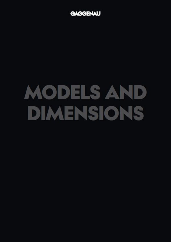 brochure with all gaggenau appliance models dimensions and installation notes