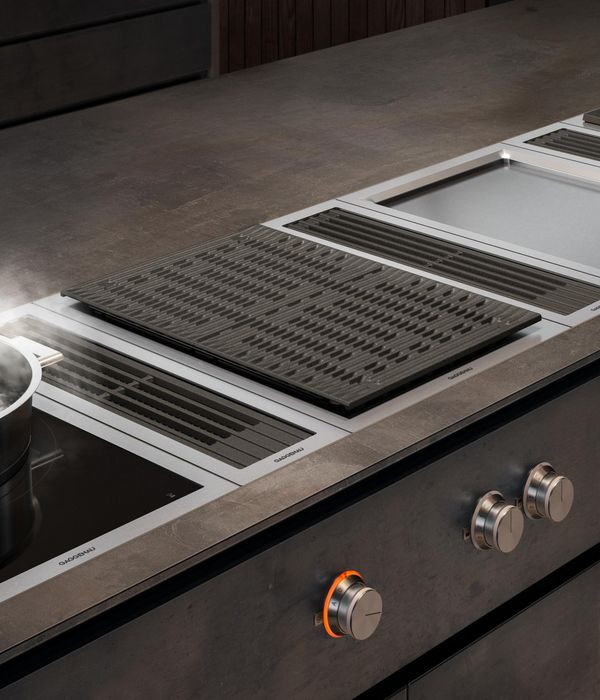 Close up of Gaggenau 400 series vario appliances 