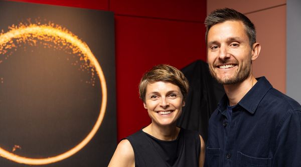 Alexander Stuhler and Marine Danze pose together in Frevo's front gallery.