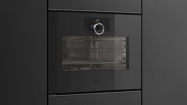 Close-up of a Gaggenau Minimalistic series combi-steam oven